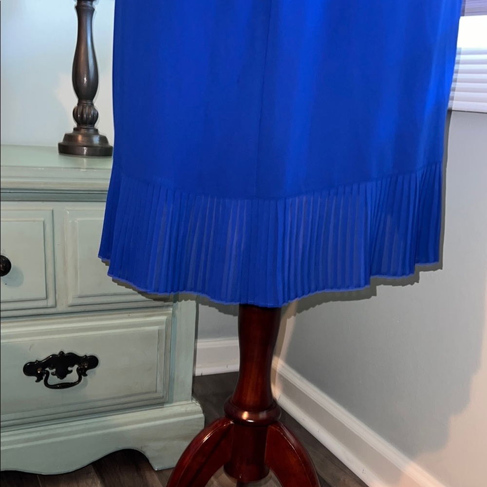Jessica Howard NWT Blue Halter Mini Wrap Dress for Cocktail Nights Size 10 - Picture 7 of 10